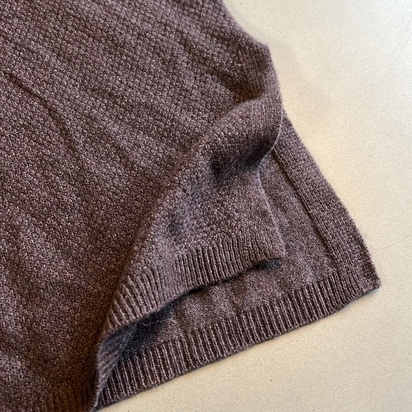 Purple long cashmere cowl sweater (s) - Picture 3 of 11